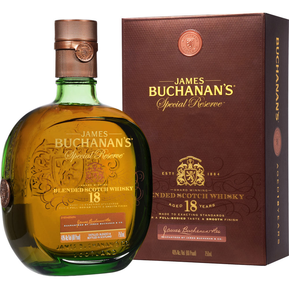 Casco Torpe Pais de Ciudadania Buchanan's Special Reserve Aged 18 Years Blended Scotch Whisky 750mL – Mega  Wine and Spirits