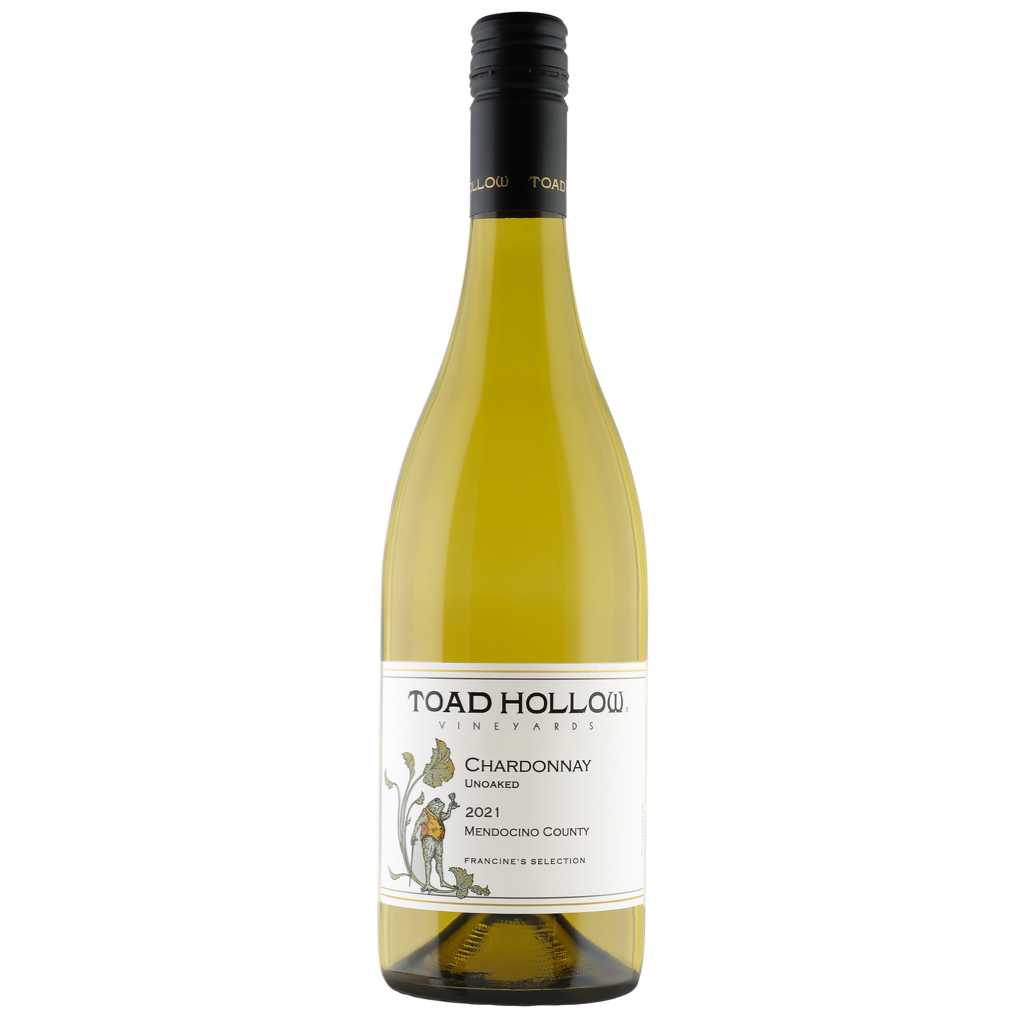 Toad Hollow Francine’s Selection Unoaked Chardonnay 2018 750mL