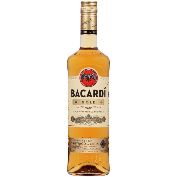 Bacardi Gold Rum 750mL - Crown Wine and Spirits