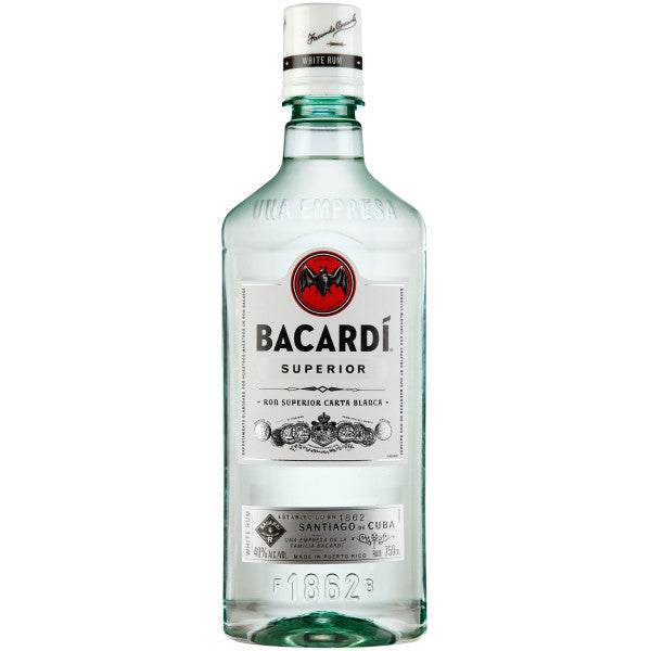 Bacardi Superior White Rum Plastic Bottle 750mL - Crown Wine and Spirits