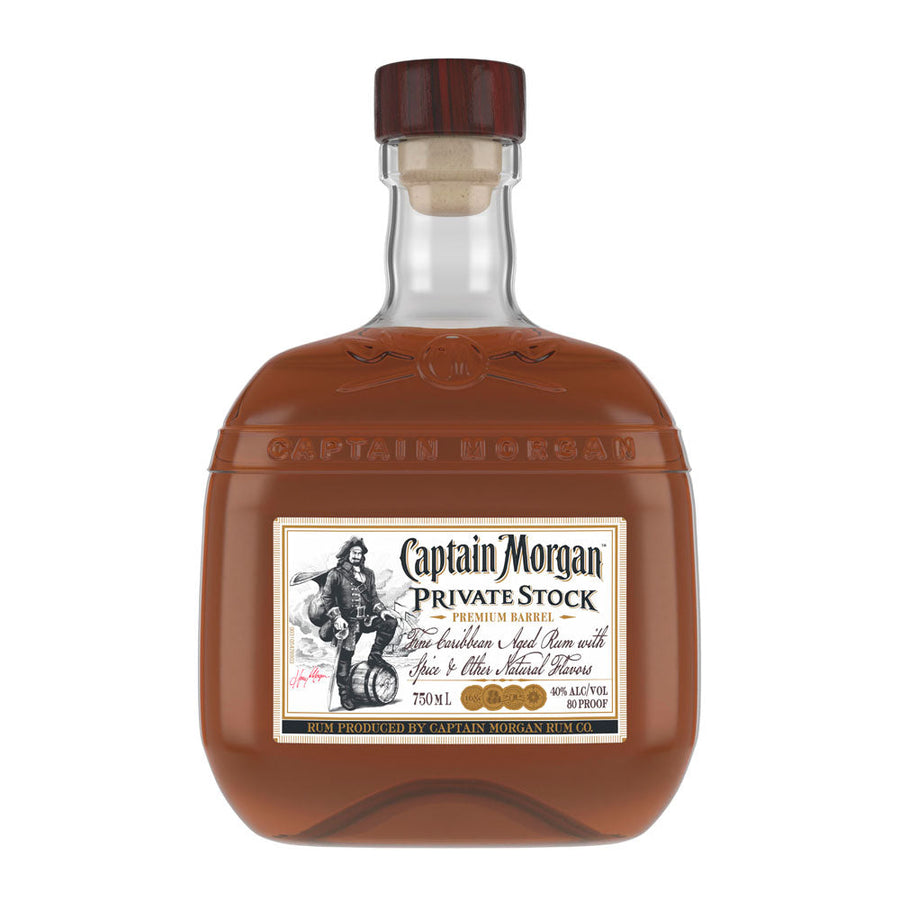 Captain Morgan Private Stock Rum 750mL - Crown Wine and Spirits