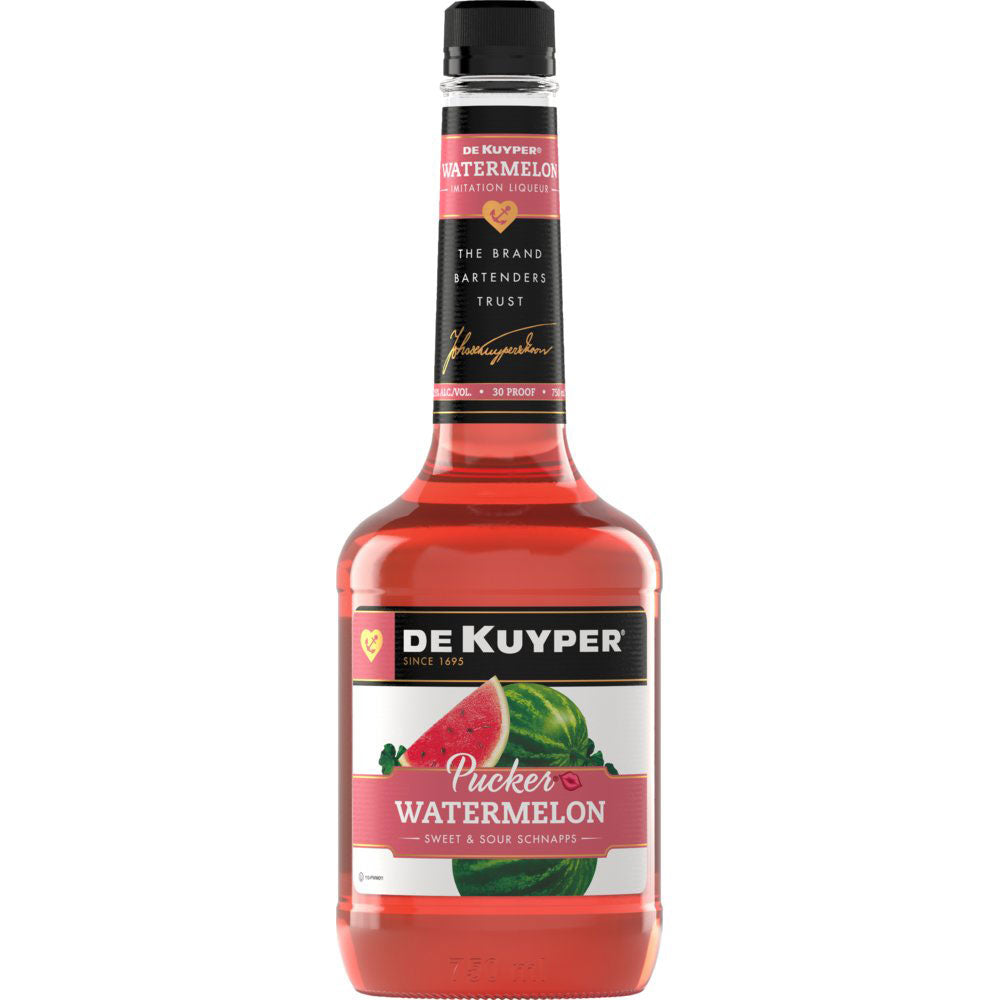 DeKuyper Pucker Watermelon Schnapps Liqueur 750mL - Crown Wine and Spirits