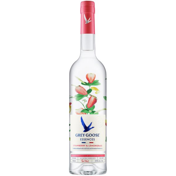 Grey Goose Essences Strawberry And Lemongrass Vodka With Natural Flavors 750mL - Crown Wine and Spirits