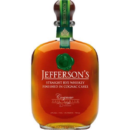 Jeffersons Rye Cognac Cask Bourbon Whiskey 750mL - Crown Wine and Spirits