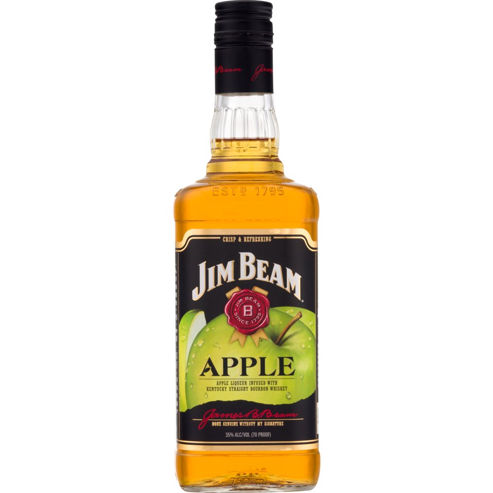 Jim Beam Apple Bourbon Whiskey 750ML - Crown Wine and Spirits