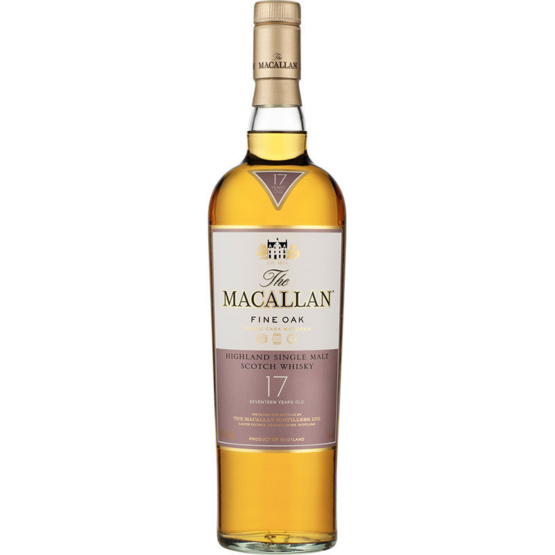 Macallan 17 Year Fine Oak Highland Single Malt Scotch Whisky 750mL - Crown Wine and Spirits