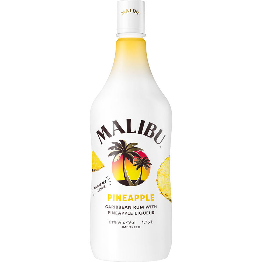 Malibu Caribbean Rum with Pineapple Liqueur 1.75L - Crown Wine and Spirits