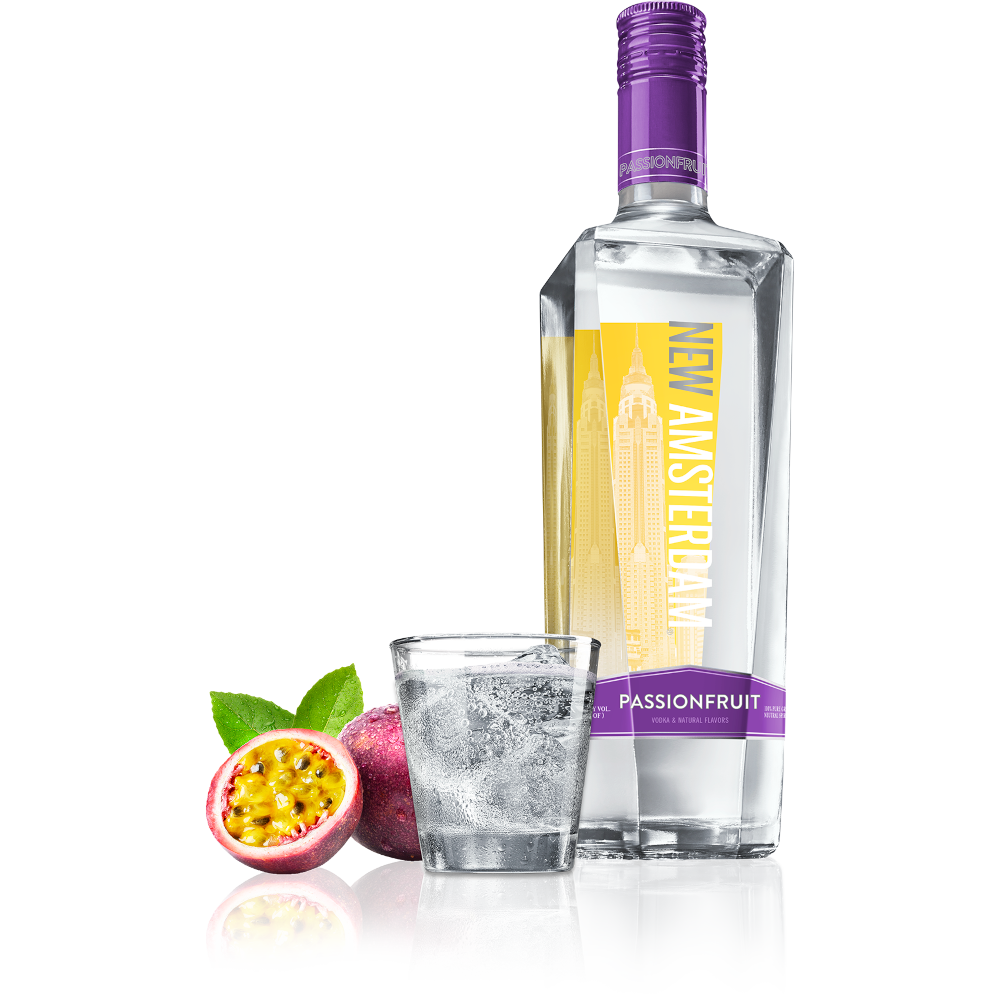 New Amsterdam Passionfruit Vodka 750mL - Crown Wine and Spirits