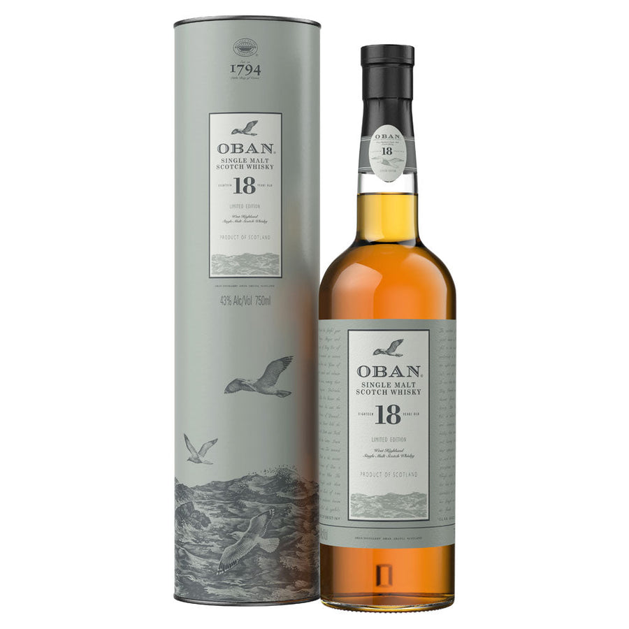 Oban 18 Year Old Single Malt Scotch Whisky 750mL - Crown Wine and Spirits