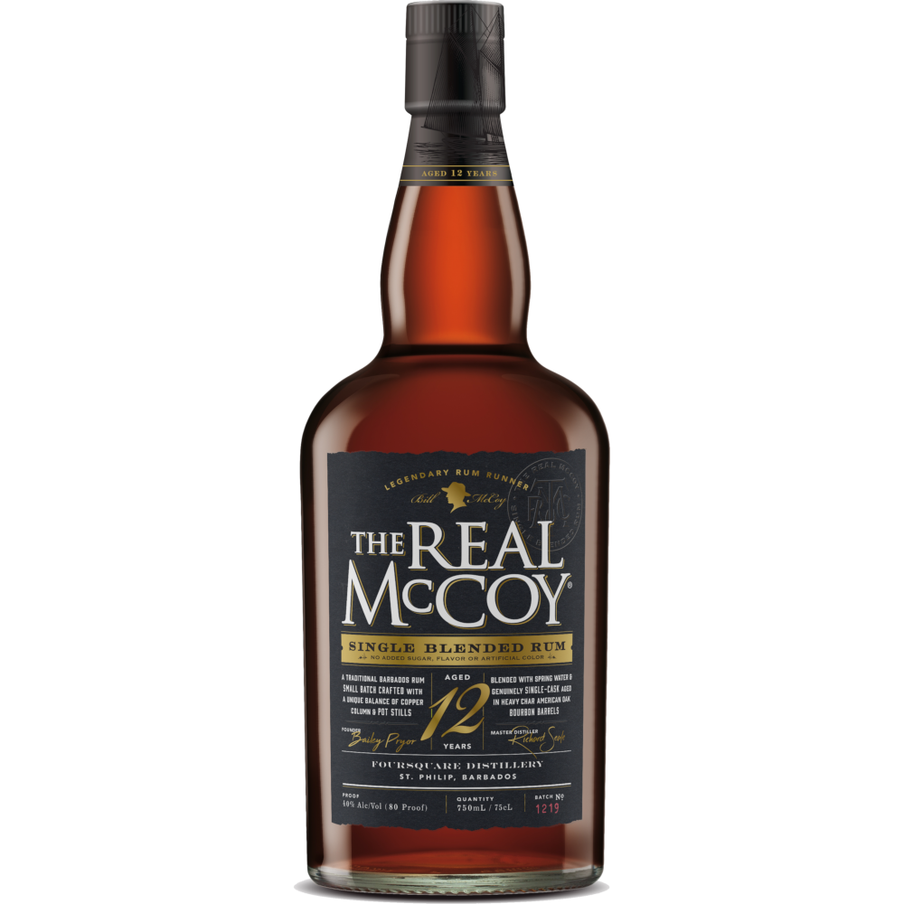 The Real McCoy 12 Year Single Blended Rum 750mL - Crown Wine and Spirits