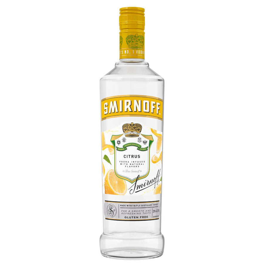 Smirnoff Citrus Vodka 750mL - Crown Wine and Spirits