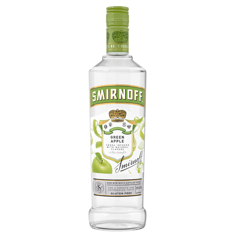 Smirnoff Green Apple Vodka 750mL - Crown Wine and Spirits