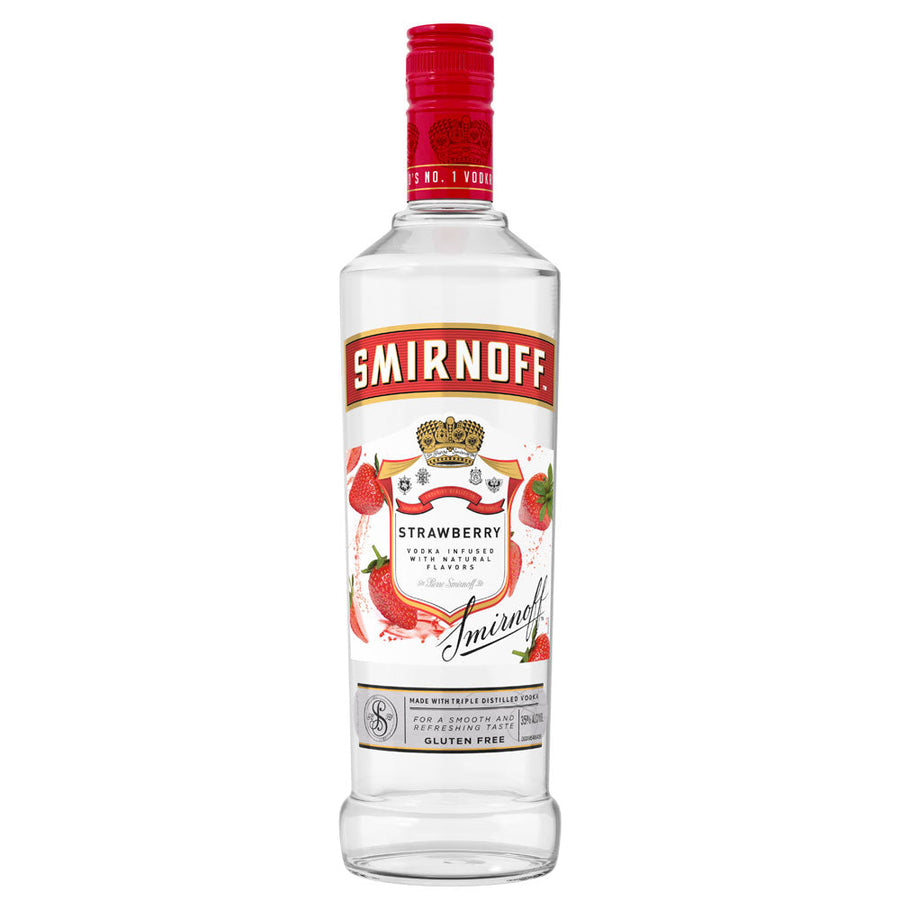 Smirnoff Strawberry Vodka 750mL - Crown Wine and Spirits