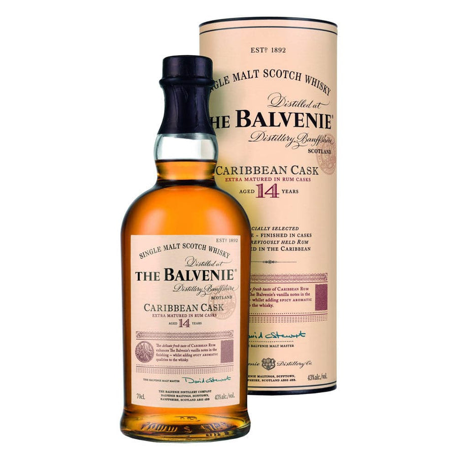 Balvenie 14 Year Old Caribbean Cask Single Malt Scotch Whisky 750mL - Crown Wine and Spirits