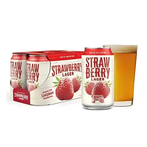 ABITA Strawberry Lager 6 Pack 12 oz Can