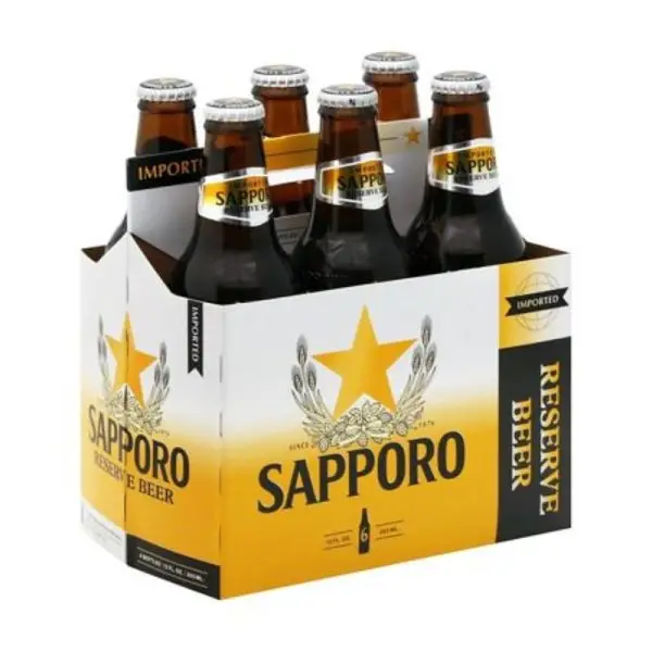 SAPPORO 6 Pack 12 oz Bottle - Image 3