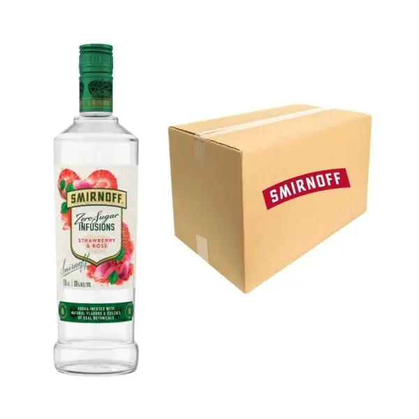 SMIRNOFF Inf Straw & Rose Zero Sugar 750 ml - Image 2