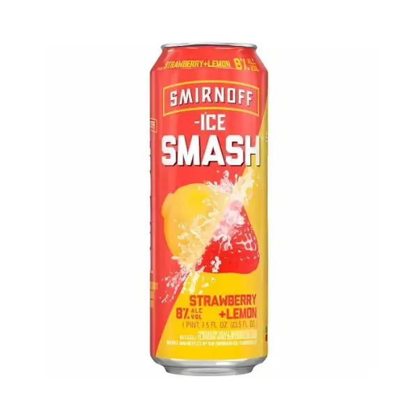 SMIRNOFF Ice Smash Strawberry Lemon 23.5 oz Can