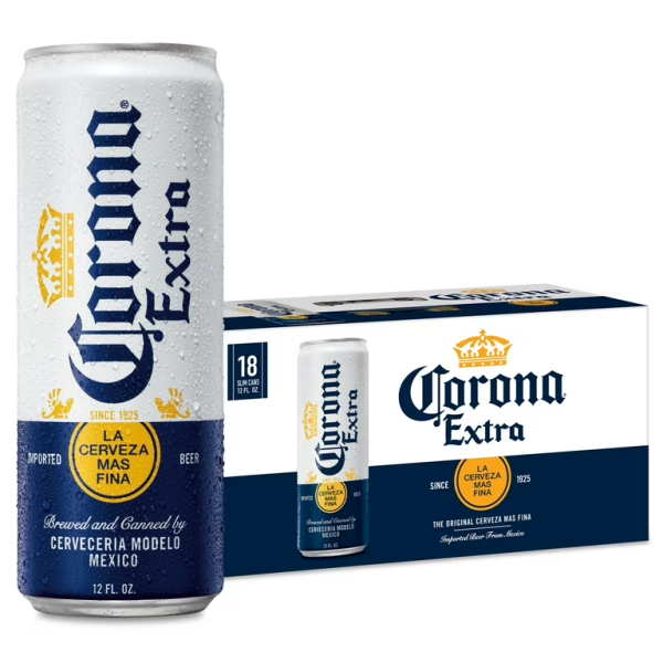 CORONA Extra 18 Pack Cans 12 oz