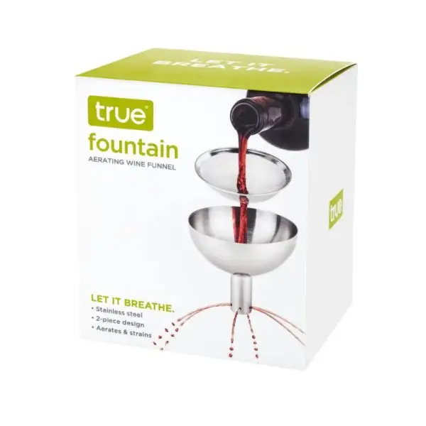 C/O TRUE Fountain Aerating Wine Funnel 2Pc Ea - Image 2